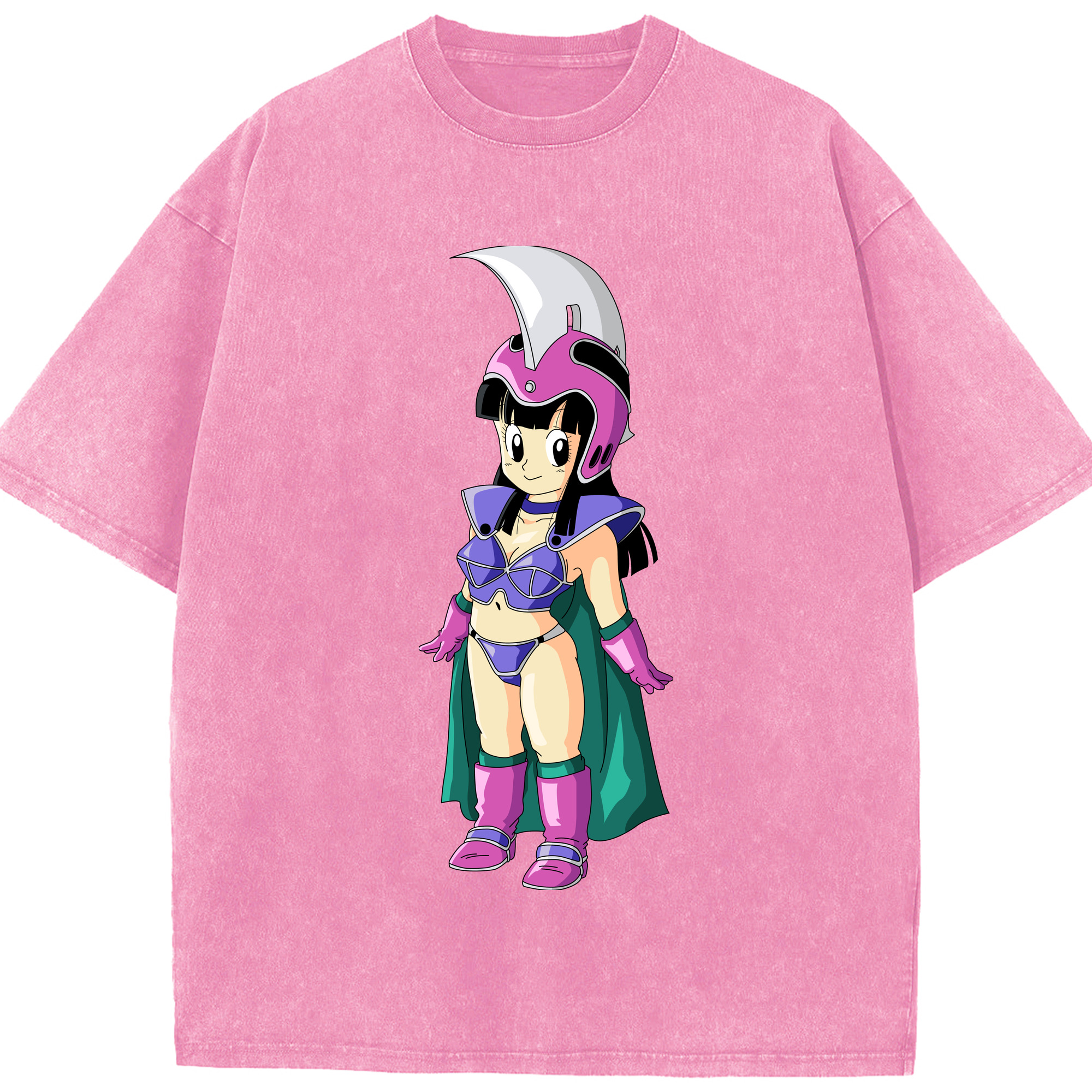 （画像用） ドラゴンボール チチ DRAGON BALL Chichi 綿100% ヴィンテージ風 半袖Tシャツ（フロントプリント）